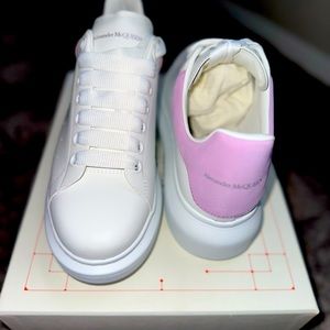 Alexander McQueen White and Lilac Oversize Sneakers size 10